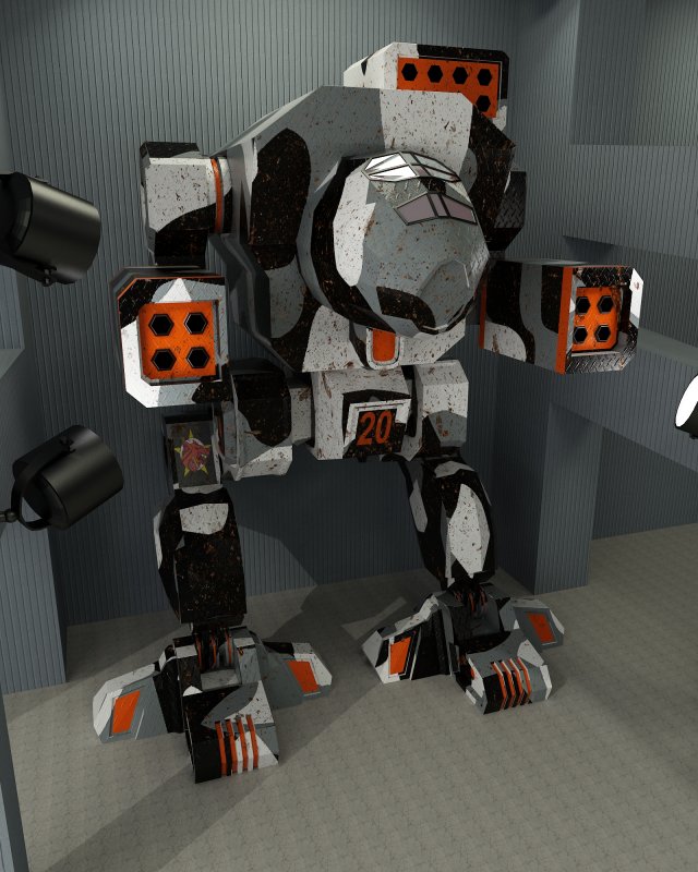dire woolf daishi 3D-Modell .c4d .max .obj .3ds .fbx .stl .blend 