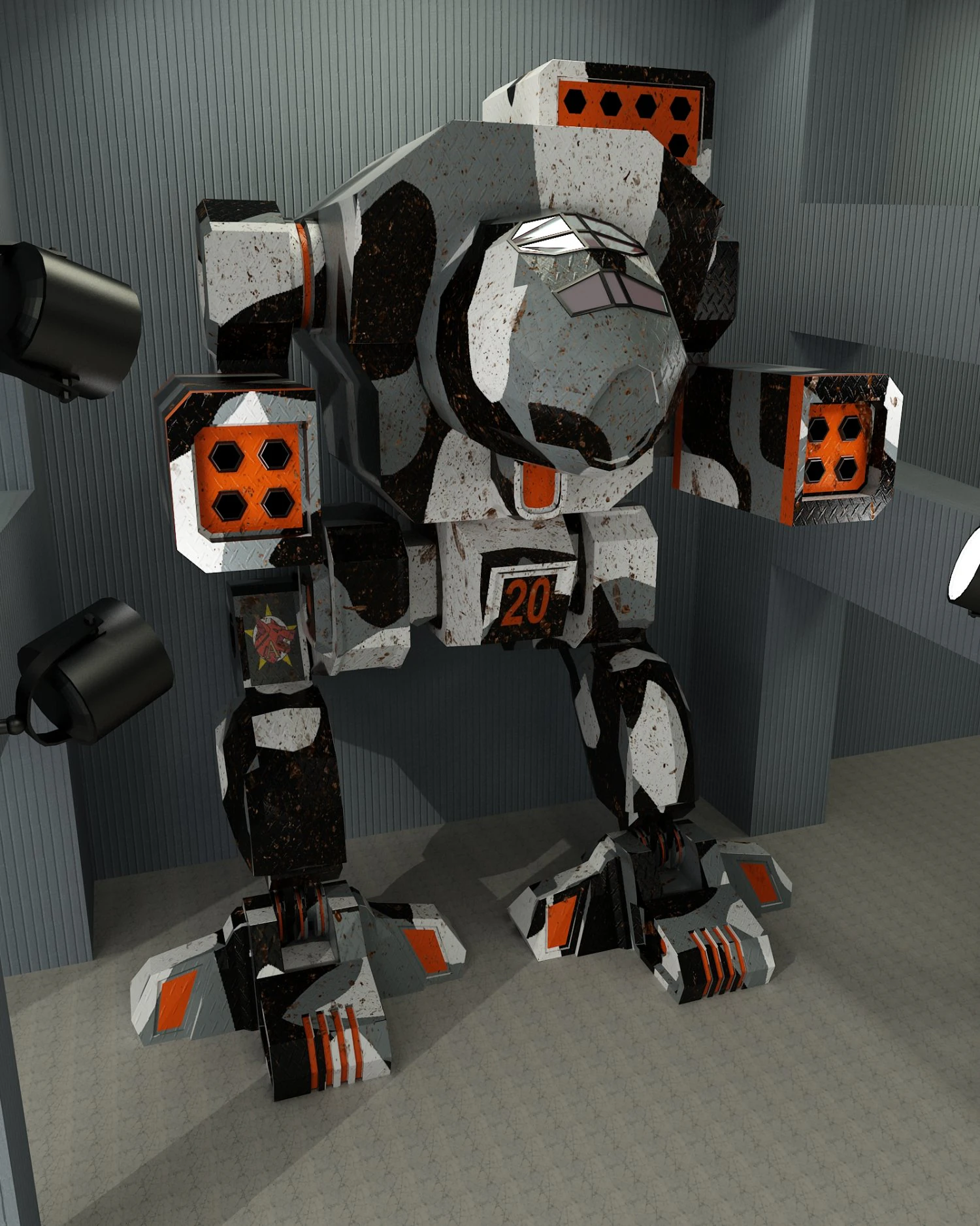 dire woolf daishi 3D Model .c4d .max .obj .3ds .fbx .stl .blend 