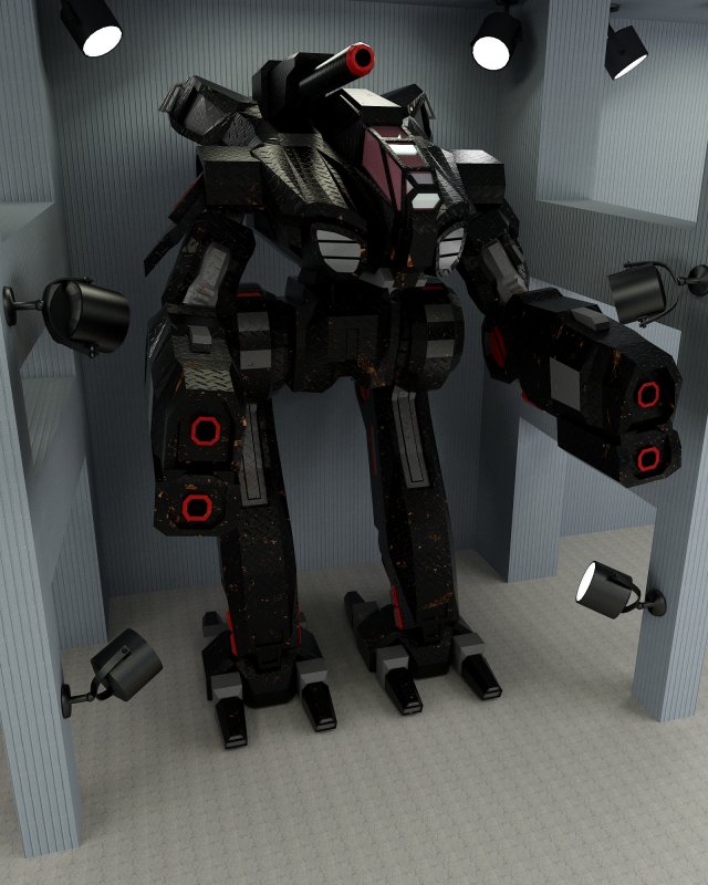 marauder Model 3D .c4d .max .obj .3ds .fbx .stl .blend 