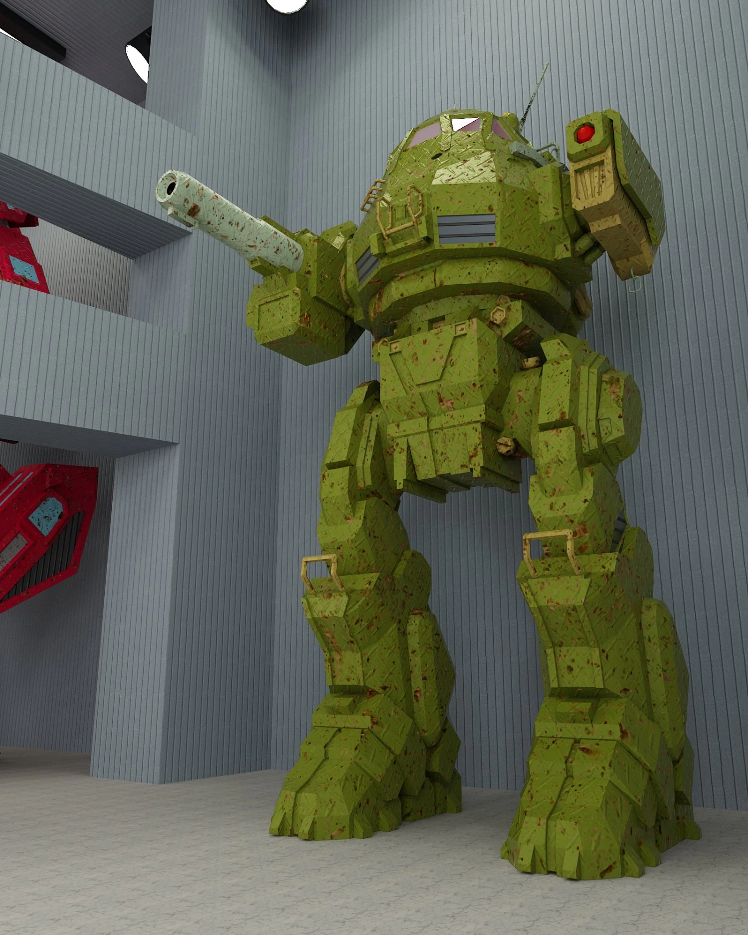 urbanmech 3D Model .c4d .max .obj .3ds .fbx .stl .blend
