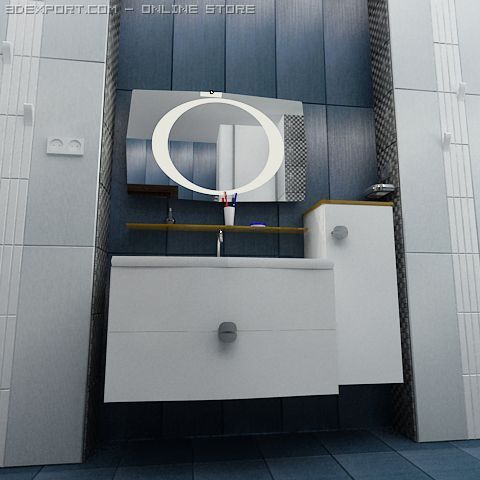 bathroom 3Dモデル .c4d .max .obj .3ds .fbx .stl .blend 