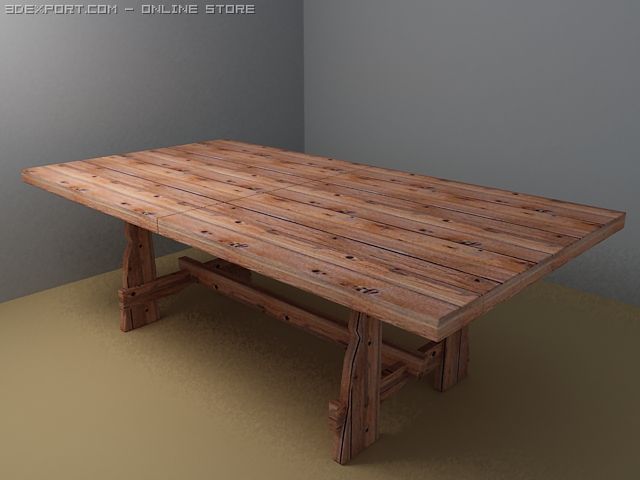 old table Modèle 3D .c4d .max .obj .3ds .fbx .stl .blend 
