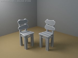 old chairs 3D Model