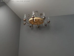 오래된 샹들리에 3D 모델