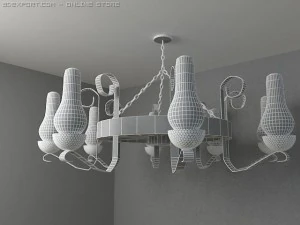 old chandelier 3D Model