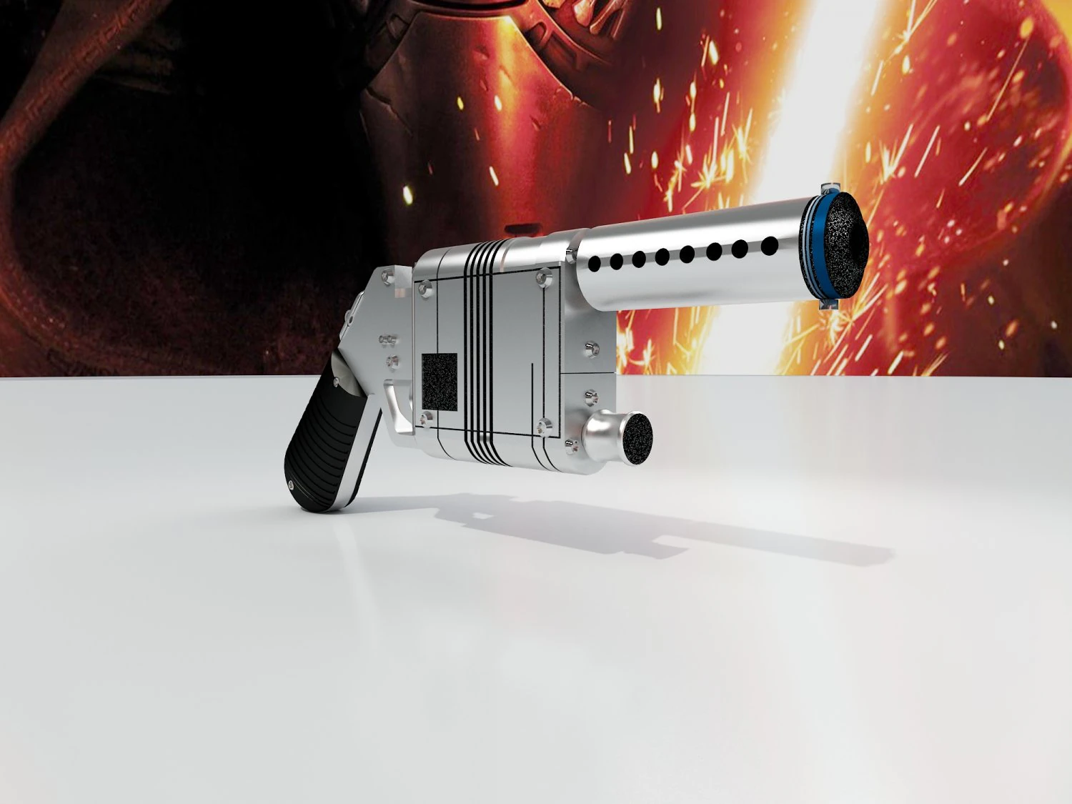 lpa nn-14 blaster pistol from tfa 3D Model .c4d .max .obj .3ds .fbx .stl .blend