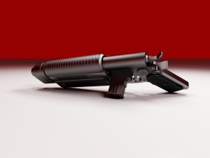 k-16 bryar blaster pistol 3D 모델