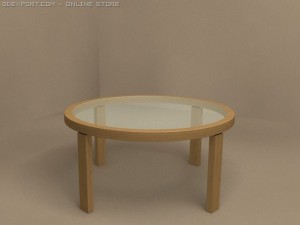 globo table 3D मॉडल