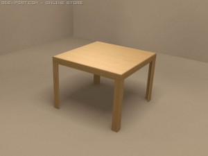 two hall tables Modello 3D