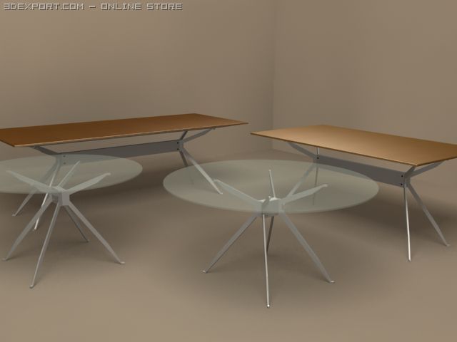 jei desks by moltenic 3D Model .c4d .max .obj .3ds .fbx .stl .blend 