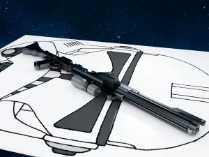 Fucile blaster dc-15 Modello 3D