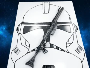 dc-15 blaster rifle 3D Model