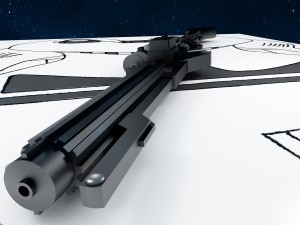 dc-15 blaster rifle 3D 模型