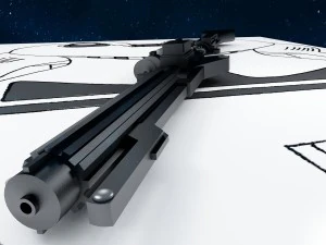 dc-15 blaster rifle 3D Model