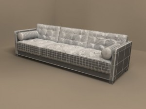 flexform sofa le canape 3D Model