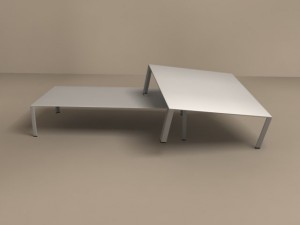 two less tables 3D मॉडल