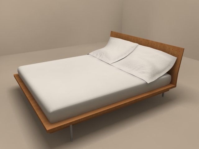 moltenic bed levante Model 3D .c4d .max .obj .3ds .fbx .stl .blend 