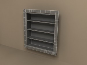 molteni racks libreria scientifica Modelo 3D