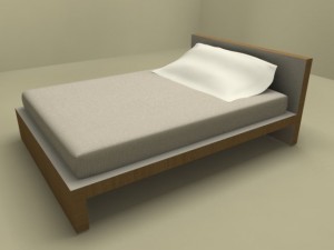 lodge bed by molteni Modello 3D
