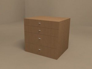 lodge nightstand by molteni 3D Model