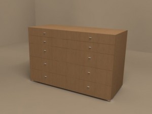 lodge chest of drawers by molteni 3D Model