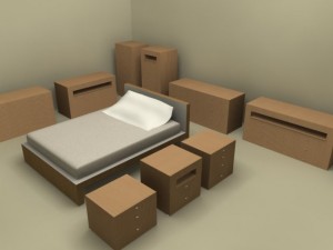 lodge bedroom furniture by molteni Modèle 3D