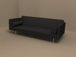 magister sofa by flexform 3D Модель
