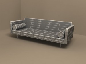 magister sofa by flexform Modelo 3D