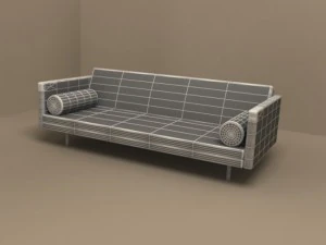 magister sofa by flexform 3D Model