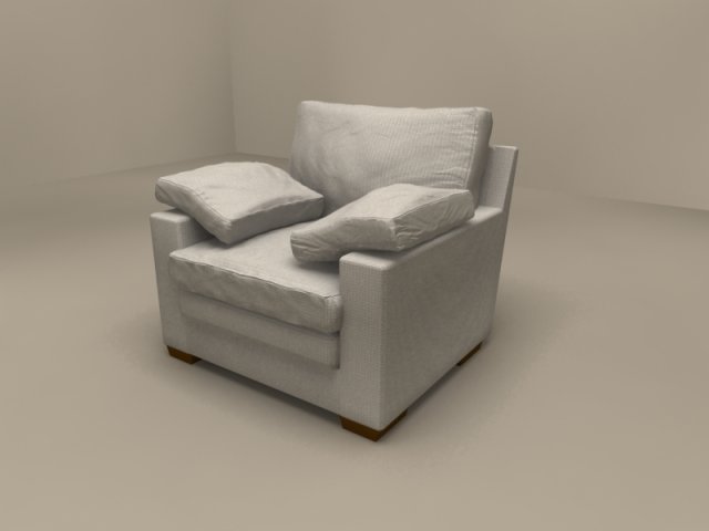 maxime due chair by flexform 3D Model .c4d .max .obj .3ds .fbx .stl .blend 