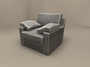 maxime due chair by flexform 3D Model
