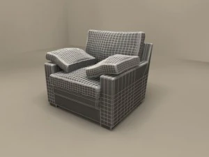 maxime due chair by flexform 3D Model