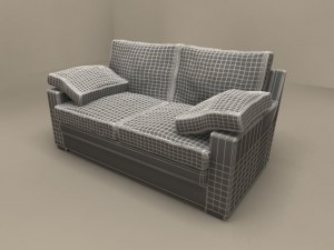maxime due sofa by flexform 3D मॉडल