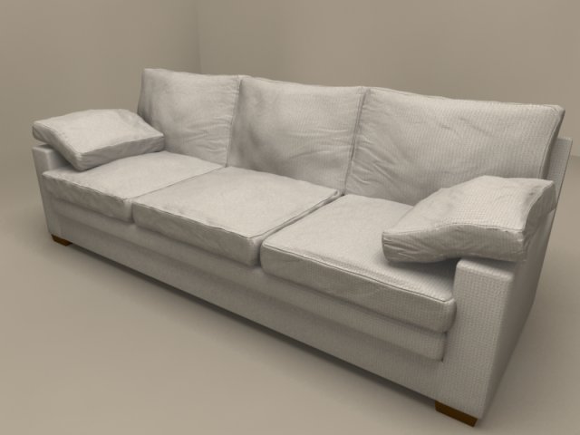 maxime due sofa by flexform 3D Model .c4d .max .obj .3ds .fbx .stl .blend 