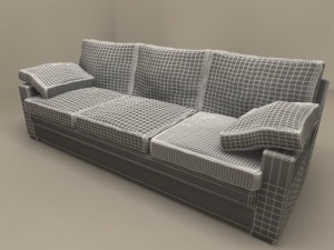 maxime due sofa by flexform 3D Model