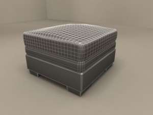 maxime due pouf by flexform 3Dモデル