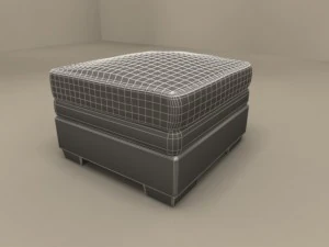 pufe maxime due da flexform Modelo 3D