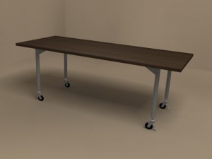 mixer desk by flexform 2000x800 3D Model