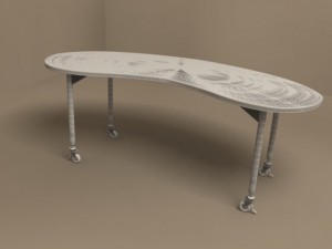 mixer desk by flexform 3D 模型