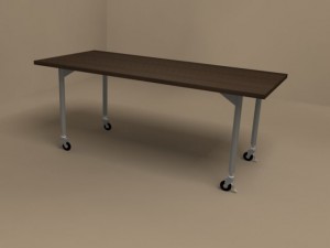 mixer desk by flexform 1800x800 3D Model