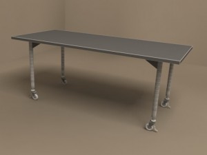 mixer desk by flexform 1800x800 3Dモデル