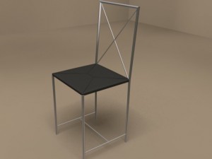 moka chair by flexform 3D Model