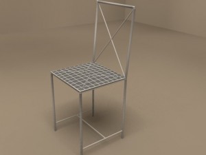 moka chair by flexform 3D 模型
