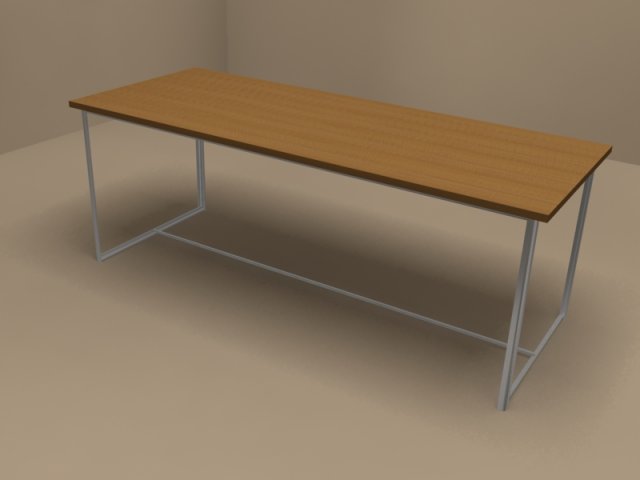 moka table by flexform 3D Model .c4d .max .obj .3ds .fbx .stl .blend 