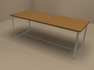 moka table by flexform 3D Model