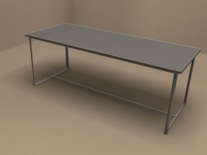 moka table by flexform 3D Model