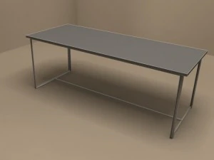 moka table by flexform 3D Model