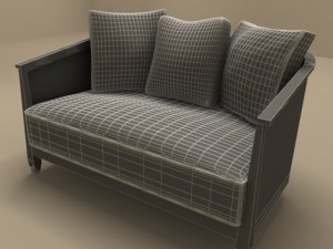 mozart sofa by flexform Modello 3D