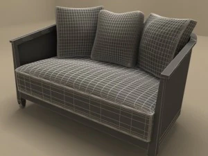 mozart sofa by flexform 3D Model
