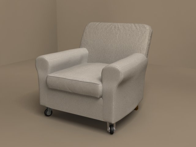nonnamaria armchair by flexform 3D Model .c4d .max .obj .3ds .fbx .stl .blend 